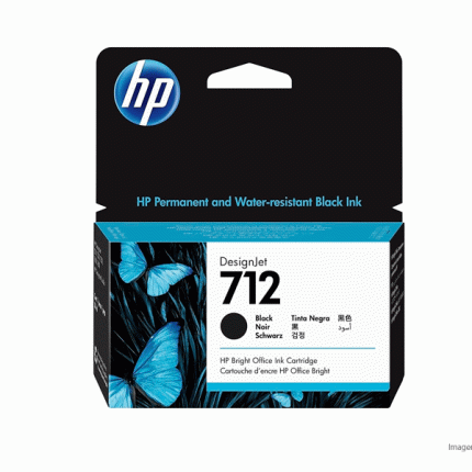 Tinta HP 3ED70A (712a) 38ml Negro