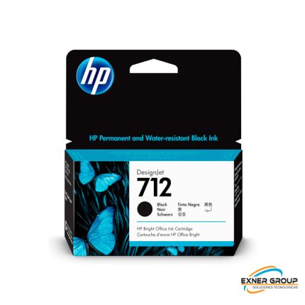 Tinta HP 3ED70A (712a) 38ml Negro
