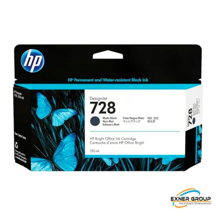Tinta HP 3WX25A (728) Matte Black 130ml.
