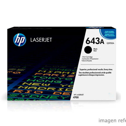 Toner HP Q5950A 643A LaserJet 4700 Negro 11,000 páginas