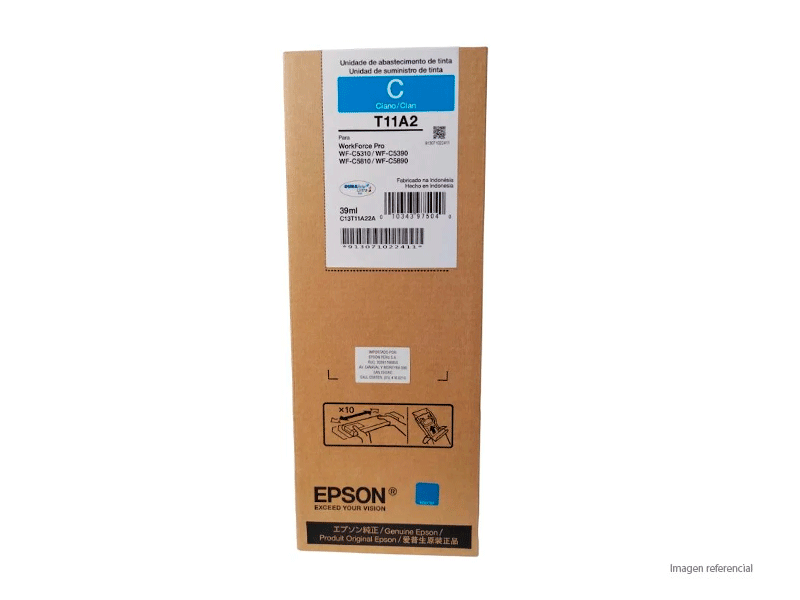 T11A220-AL Tinta Epson T11A220-AL Cyan WF-C5810 C5890 5,000 páginas