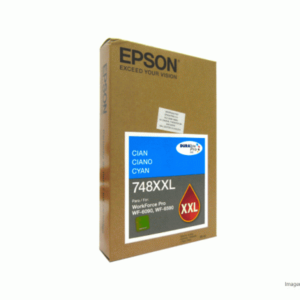 Tinta Epson T748XXL220-AL Cyan WF-6590 WF-6090 7,000 Paginas