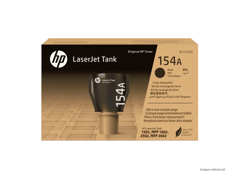 W1540A Toner HP W1540A 154A LaserJet 1502 Negro 2,500 Páginas