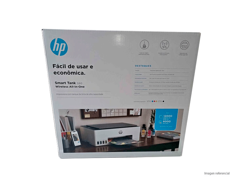 1F3Y2A#AKY Multifuncional Hp Smart Tank 580 Wireless 1F3Y2A