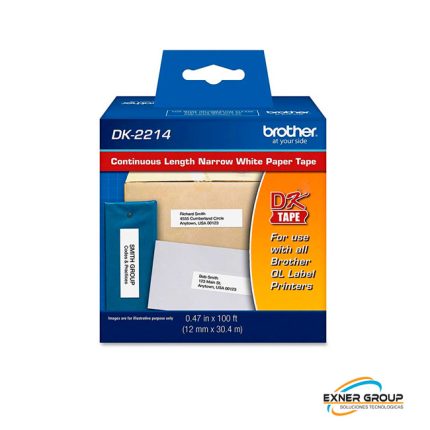 Rollo Continuo Brother DK-2214 12mm X 30,4m