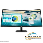 Monitor HP P34hc G4 WQHD VA USB-C Curvo 34" HDMI / DP / USB-A, Color Negro.