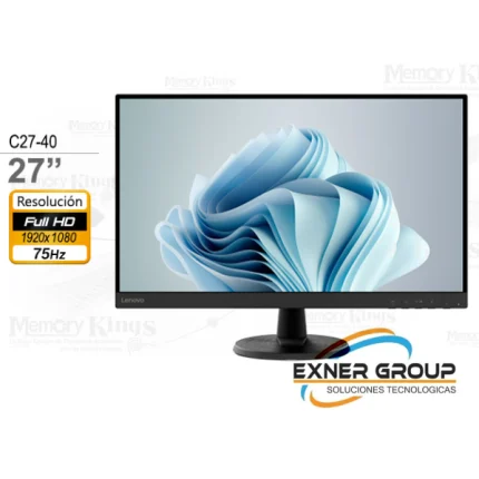 Monitor Lenovo C27-40, 27" WLED VA, Anti-Glare, 75Hz, 1 x HDMI, 1 x VGA.