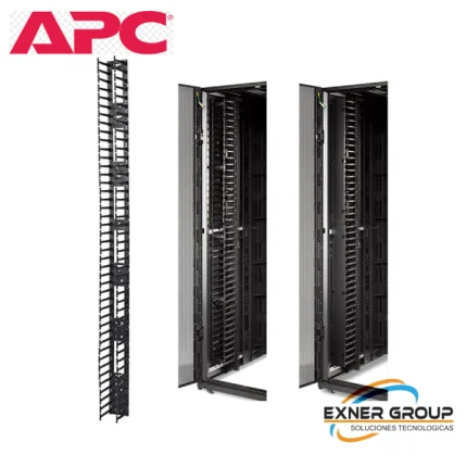 Organizador vertical de cables APC AR7585, 2 piezas, para gabinetes NetShelter SX, 45U.