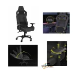 Corsair Sillón de Juego Corsair T3 RUSH - Material/Tejido, Nilón, Espuma de memoria, Acero - Carbón