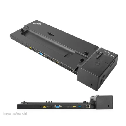 Estación de acoplamiento Lenovo 40AG0090US, VGA / DP / DVI-D/ USB / 3.5MM / LAN.