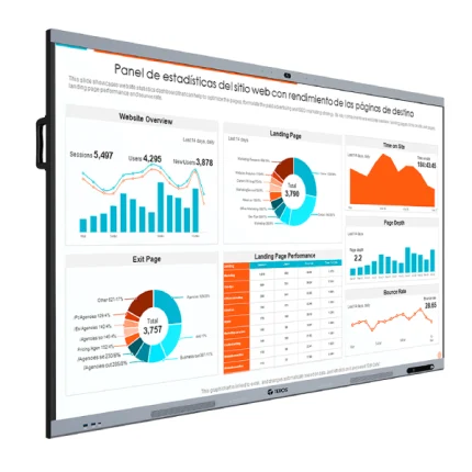 Pantalla Tactil Interactiva TEROS TE7511W, 75" D-LED IPS 3840x2160, 8 ms, 8GB, Android 14