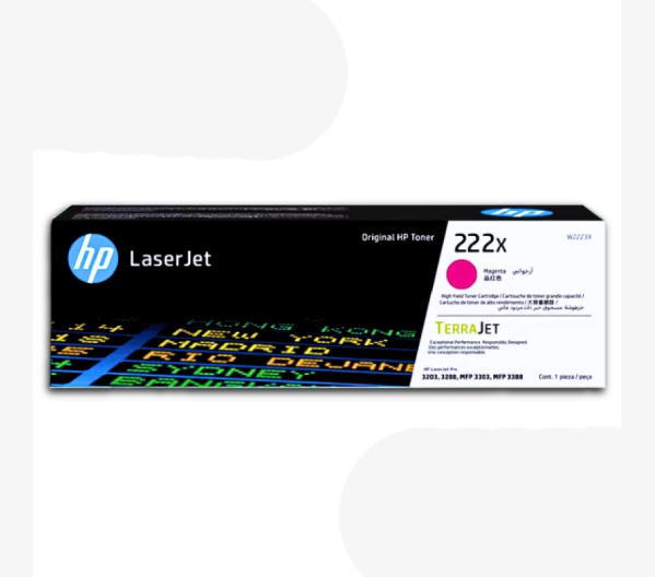 W2223X Toner HP W2223X 222X Magenta LaserJet M3303, 2,500 Páginas