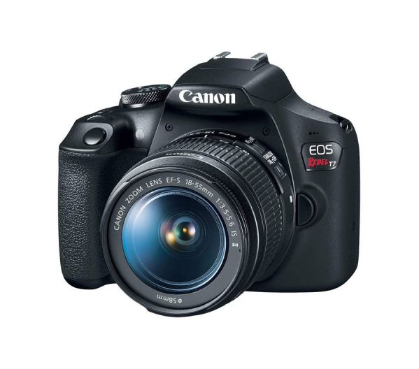 2727C002AAT7C61 Cámara DSLR Canon EOS Rebel T7 + Lente 18-55mm IS II + Estuche + Memoria