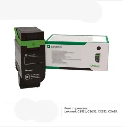 Toner Lexmark 75M40K0 Negro CS53, CS632, CX532, CX635 3,000 Páginas