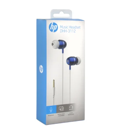 Audífonos In-Ear HP DHH-3112 con Micrófono y Control de Volumen Azul