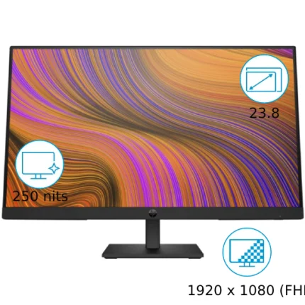 Monitor HP P24h G5 23.8" FHD 64W34AA#ABA IPS 75 Hz con Altavoces y Ajuste Ergonómico