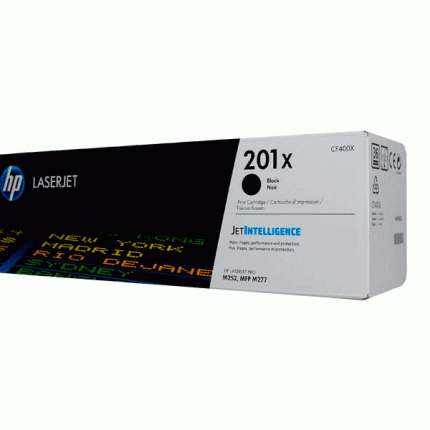 Toner HP CF400X 201X Negro para LaserJet Pro M252n, M252dw, M277n, M277dw, 2800 páginas