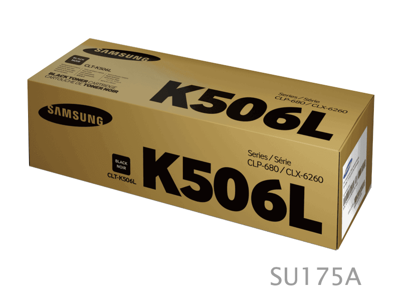 SU175A Toner Samsung CLT-K506L Black HP SU175A CLP-680, CLX-6260, 6.000 Páginas