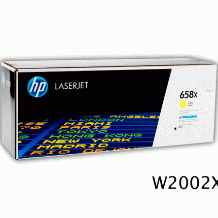 Toner HP W2002X 658X Amarillo para LaserJet M571 28,000 Páginas