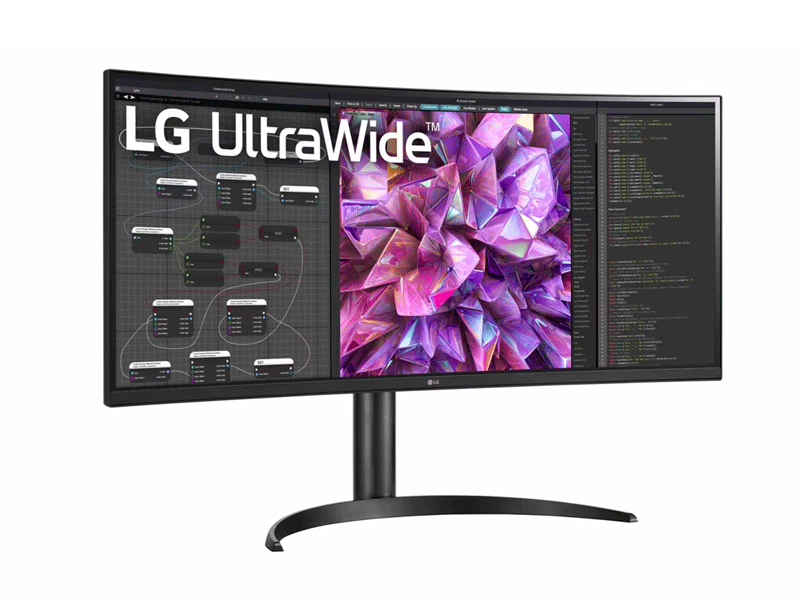 34WQ75C-B Monitor LG UltraWide 34WQ75C-B de 34” Curvo QHD (3440x1440), IPS, HDMI x2, DisplayPort, USB-C, USB-A, LAN