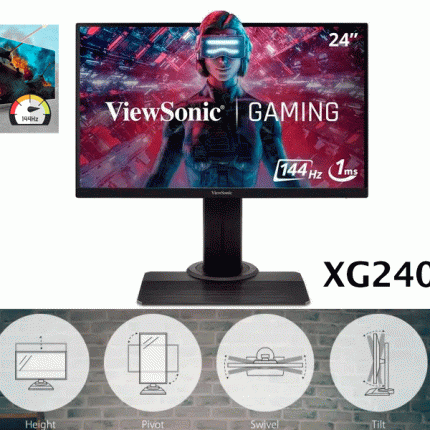 Monitor Gaming ViewSonic XG2405 24″ FHD 144Hz 1ms FreeSync con HDMI y DisplayPort