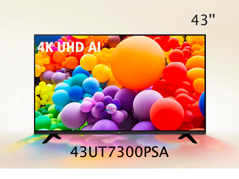 43UT7300PSA Televisor LG 43UT7300PSA TV UHD 4K de 43" con ThinQ AI