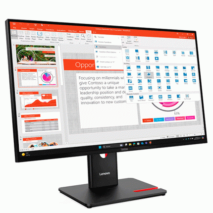 Monitor Lenovo ThinkVision T27-40 27" FHD IPS Plano HDMI · DP · VGA · USB-C 64A5MAR6LA