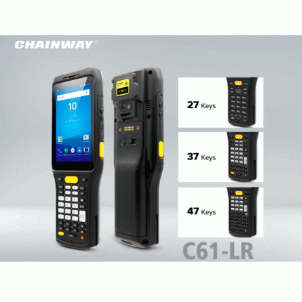 Terminal Portátil CHAINWAY C61-LR 4" Octa-core 3GB+32GB Android 9 / 4G / 37 Teclas / NFC / 2D LR/XLR