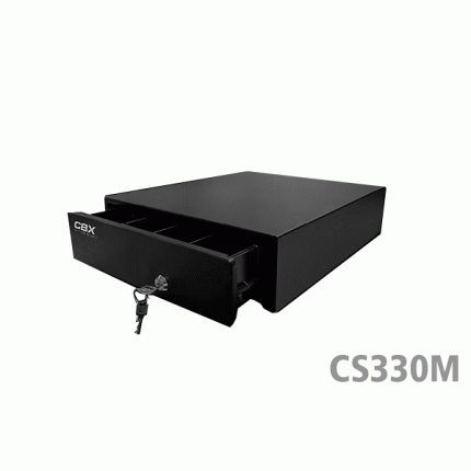Cajón de Dinero CBX CS330M 34x37x8cm 4Bill/8Mon RJ11 Negro