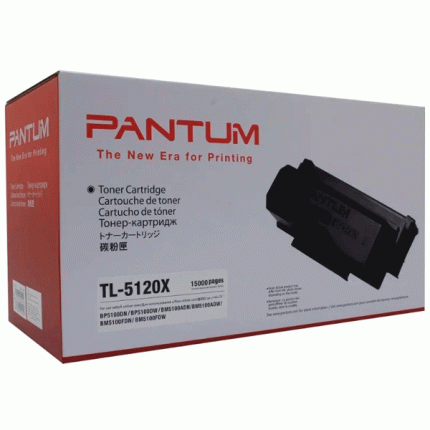 Toner Pantum Tl-5120x Bp5100dn, Bp5100dw, Bm5100adn, Bm5100adw, Bm5100fdn, Bm5100fdw, Negro 15,000 Páginas
