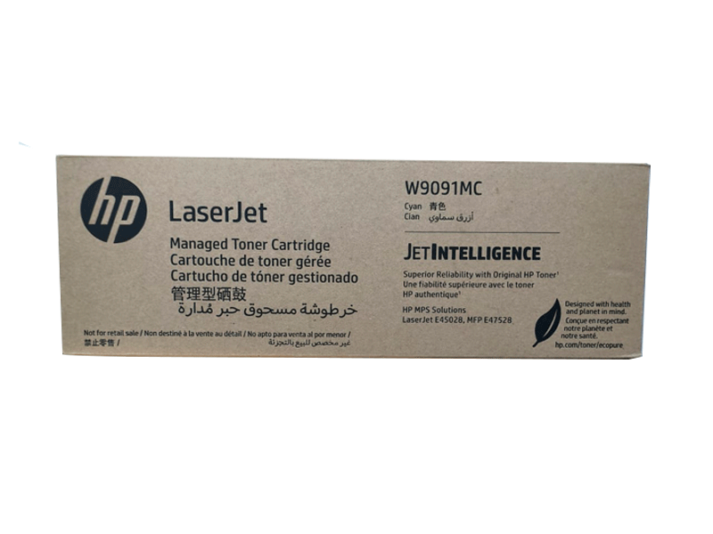 W9091MC Toner HP W9091MC Cyan, LaserJet, MFP, E45028, E45028DN, E47528, E47528F 28.000 Páginas