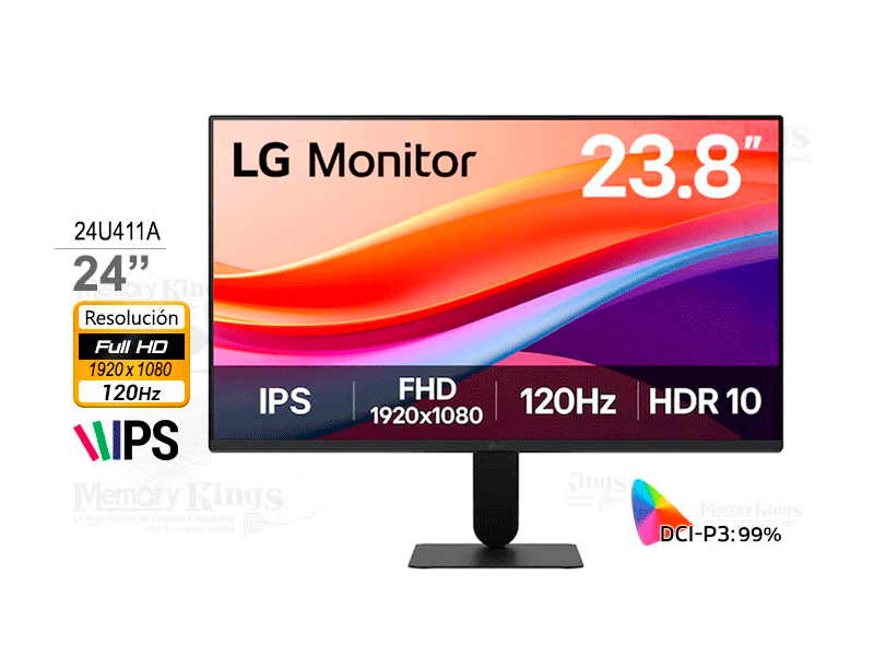 24U411A Monitor LG LED 23.5” 24U411A IPS U411 120Hz