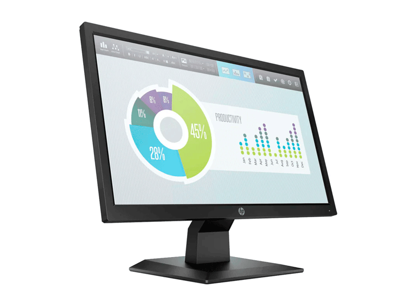 5RD66AA#ABM Monitor HP LED P204v 19.5” HD+ 5RD66AA#ABM