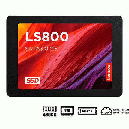 Unidad de Estado Sólido SSD SATA Lenovo LS800 480GB 2.5 5SD1N53074
