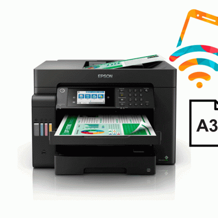 Impresora Multifuncional Epson EcoTank L15150 C11CH72301 Wi-Fi, Red, Fax, Dúplex y A3+