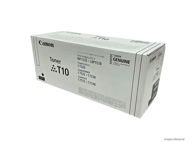 4566C001AA Toner Canon T10 Negro imageCLASS X MF1538C LBP1538C C1533 4566C001AA 13000 Páginas