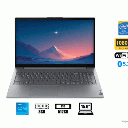 Notebook Lenovo V15 G5 IRL 15.6" Full HD Core i3-1315U hasta 4.5GHz 8GB DDR5 83GW005MLD