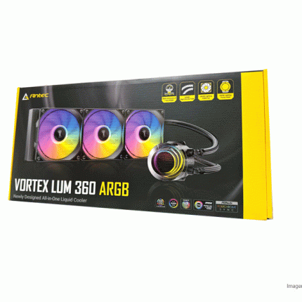Cooler Líquido AIO Antec Vortex Lum 360 ARGB Negro 360mm 0-761345-40055-8