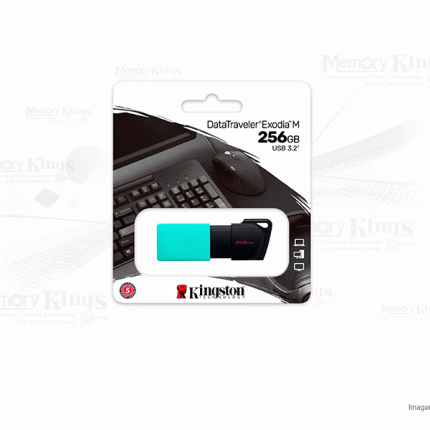 Memoria USB Kingston 256GB DataTraveler Exodia M USB 3.2 negro verde DTXM/256GB