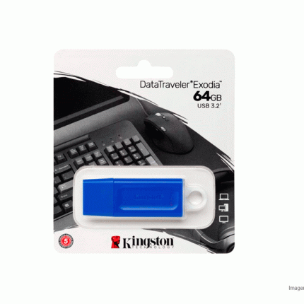 Memoria USB Kingston DataTraveler Exodia 64GB USB 3.2 Azul KC-U2G64-7GB