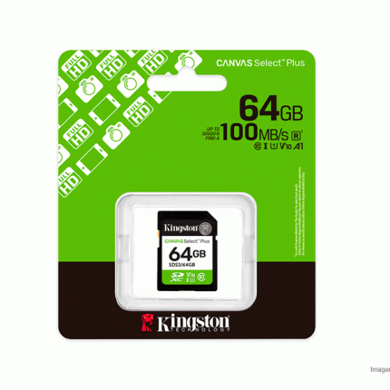 Memoria SD Kingston 64GB SDHC UHS-I 100MB/s Clase 10 SDS3/64GB