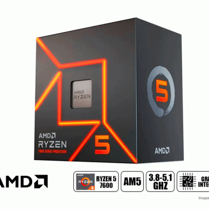 Procesador AMD Ryzen 5 7600 Socket AM5 3.8GHz 6 Núcleos 12 Hilos 100-100001015BOX