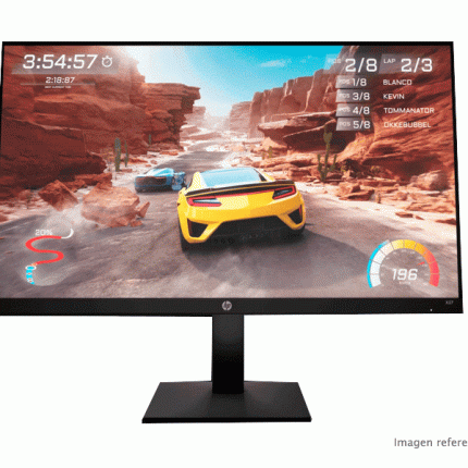 Monitor Gaming HP X27 de 27" FHD 1920x1080, 165 Hz, 1 ms, AMD FreeSync, HDMI/DP 2V6B2AA#ABA