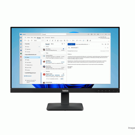 Monitor Lenovo ThinkVision S22-4e 64CBKAR6LA 21.5" FHD 100Hz 4ms HDMI VGA Ajuste Altura Pivot