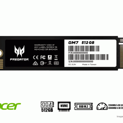 SSD M.2 Predator GM7 512GB NVMe PCIe 4.0 7400MB/s BL.9BWWR.117