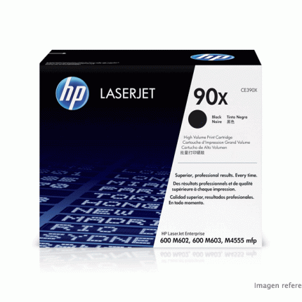Toner hp ce390x 90x black lj 4555 24,000 paginas