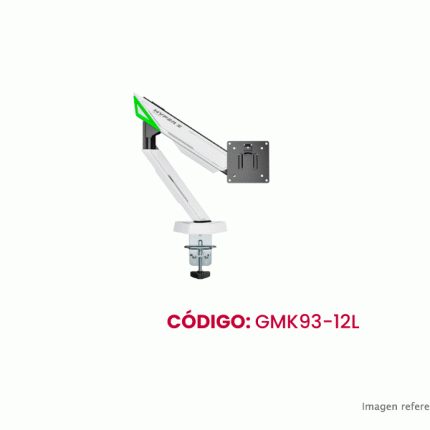 Brazo Koreano para Monitor con RGB de 17" a 45" GMK93-12L Soporte Ergonómico Ajustable