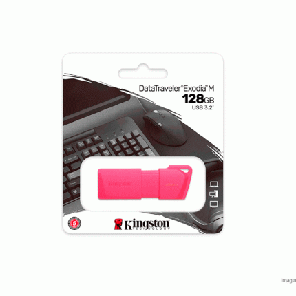 Memoria USB 128GB Kingston DTXM Neon 3.2 Rosado KC-U2L128-7LN
