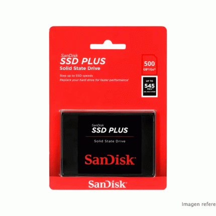 Unidad de Estado Sólido SSD SanDisk Plus 500GB 2.5" SATA SDSSDA-500G-G28