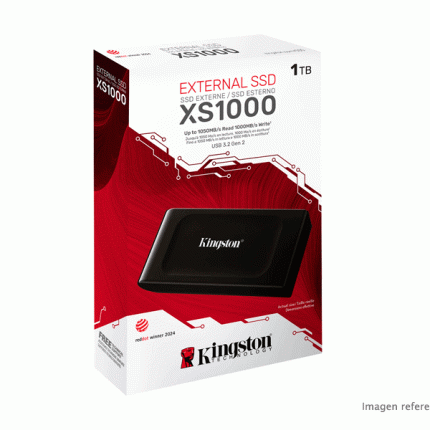 Ssd Externo Kingston XS1000 1TB SXS1000/1000G USB 3.2 Gen 2 hasta 1050 MB/s